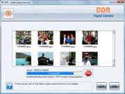 Digital camera data recovery Software Screenshot