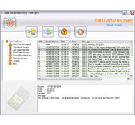 Sim card data recovery Software Screenshot