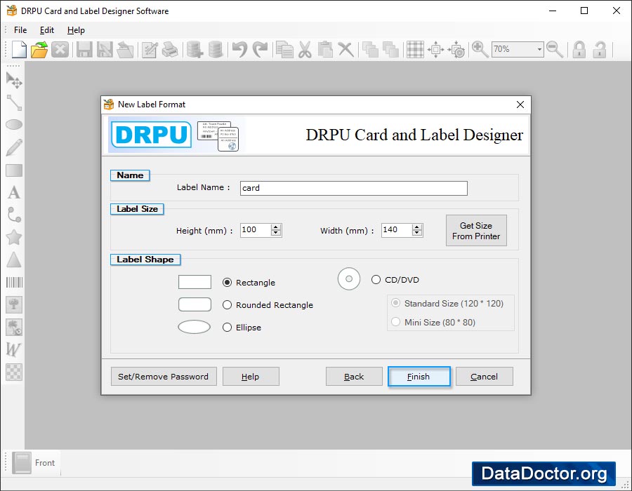 Fill Label Properties