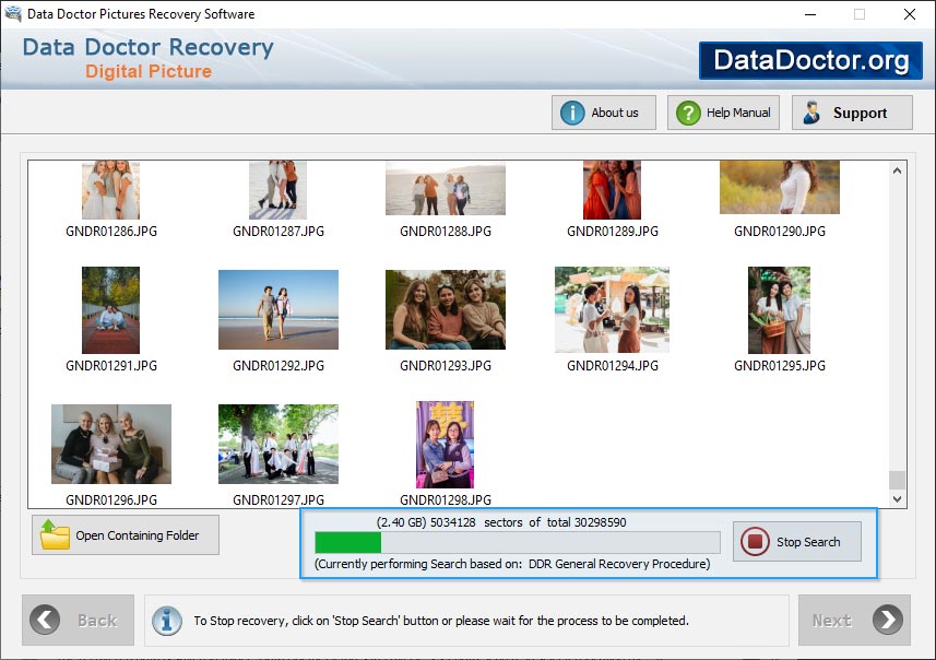 Photo recovery process