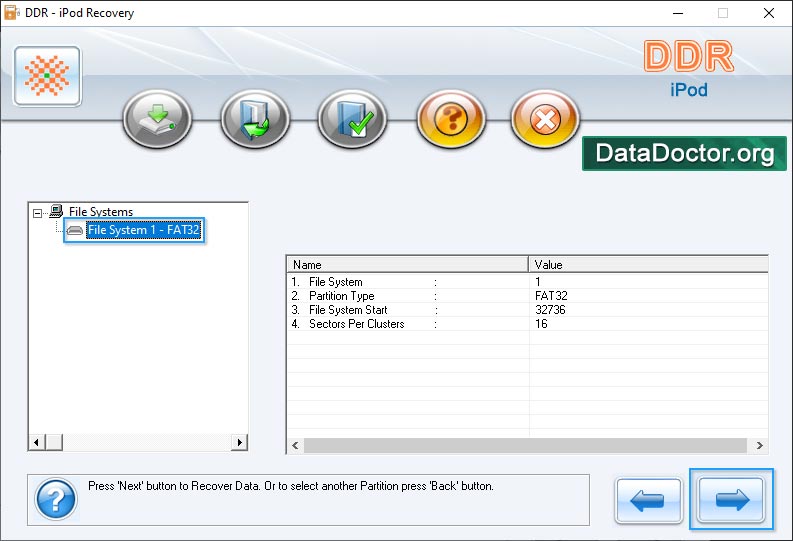 Select and save the data files from left or right panel