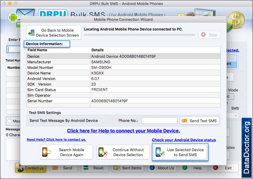 Connected Device Details