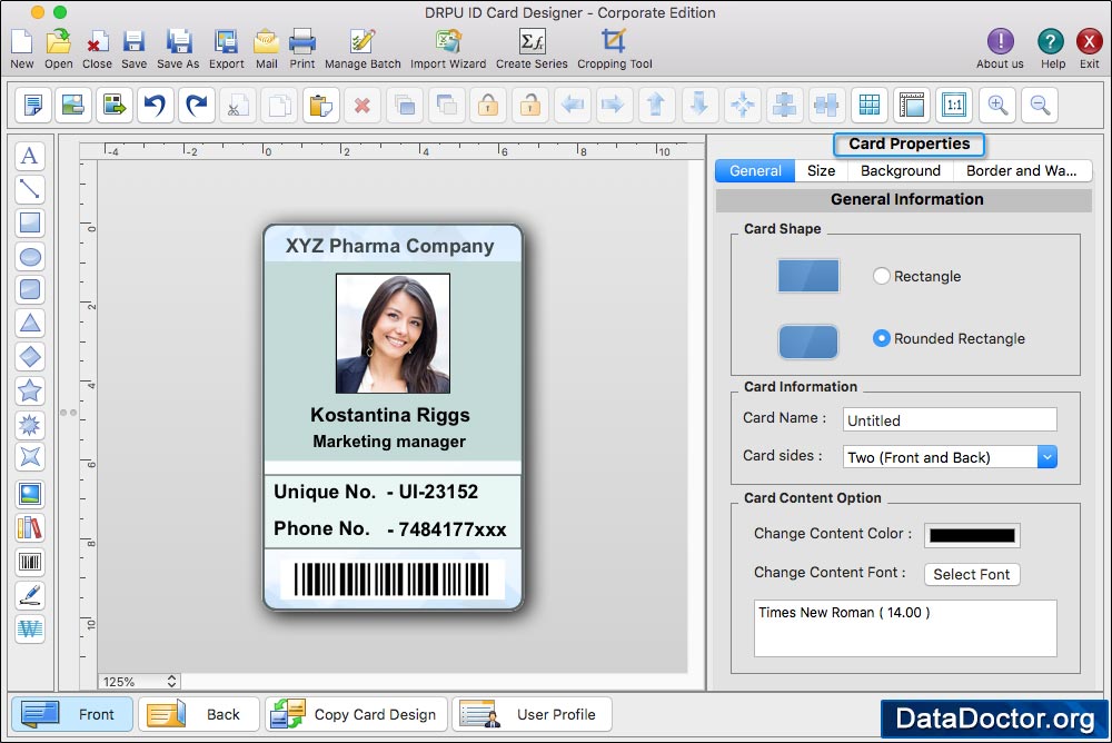 ID Card Designer Corporate Edition for Mac