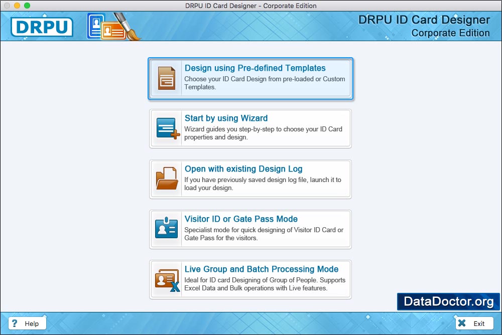 ID Card Designer Corporate Edition for Mac