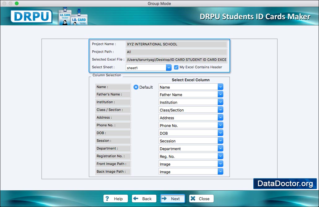 Students ID Cards Maker for Mac