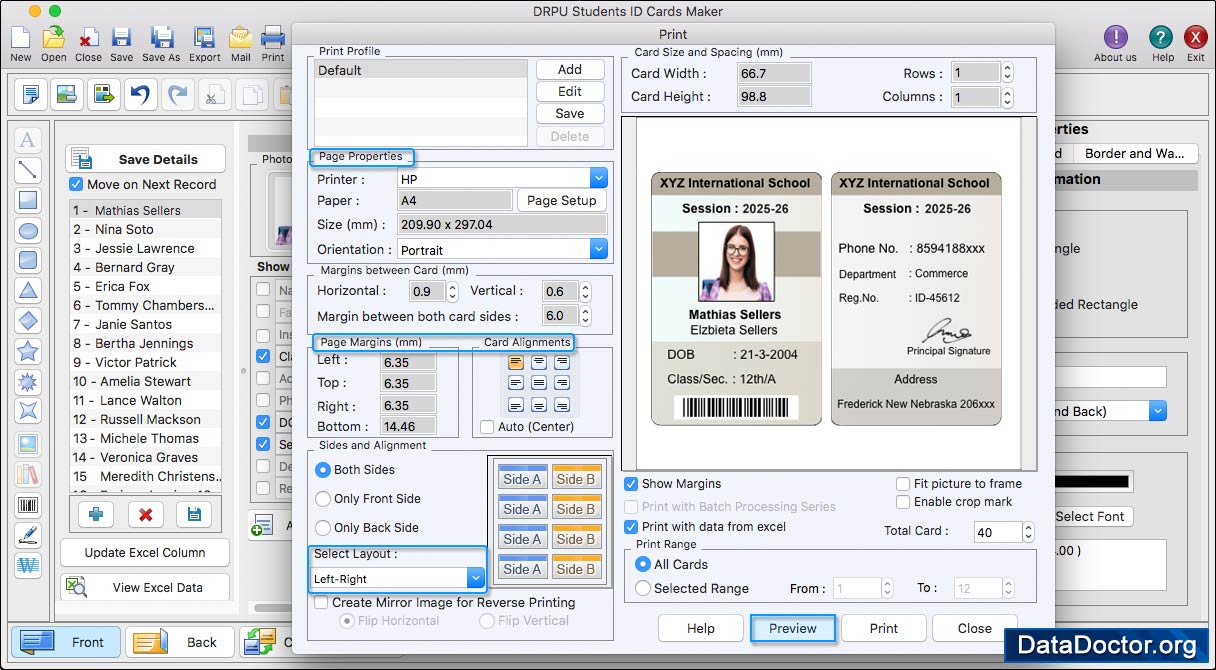 Students ID Cards Maker for Mac