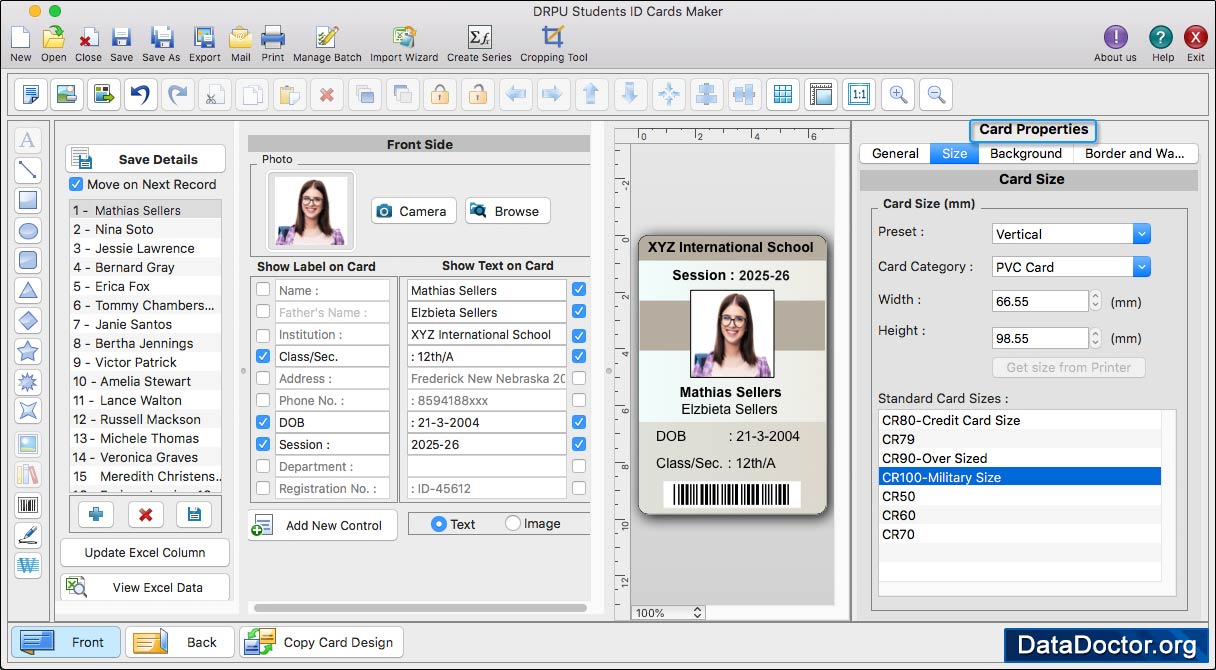 Students ID Cards Maker for Mac