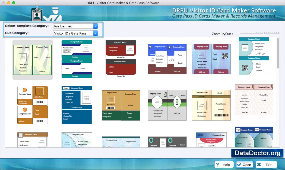 Visitors ID Cards Maker for Mac