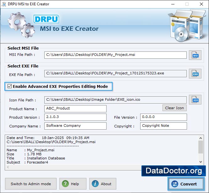 MSI to EXE Creator