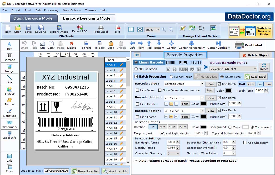 Barcode Properties