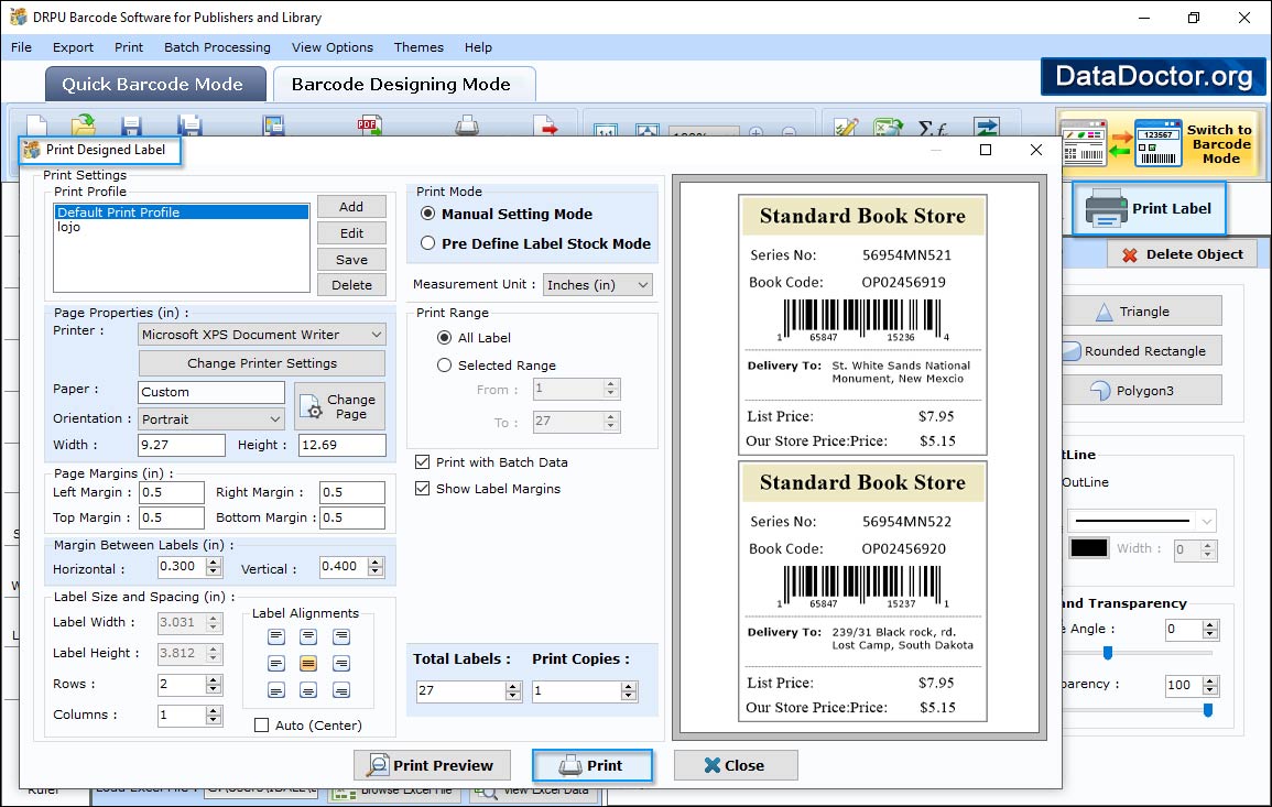 Print Settings