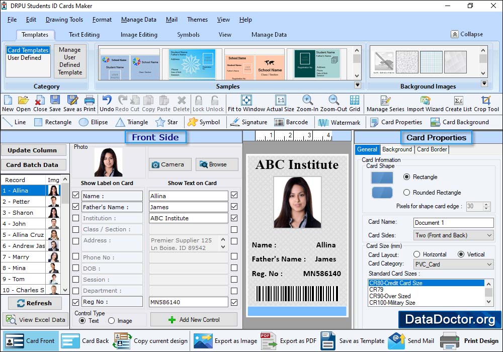 Student ID Cards Maker Software