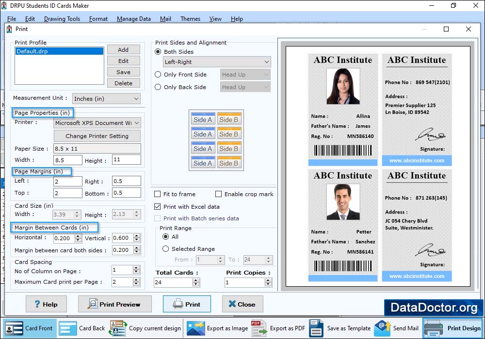 Student ID Cards Maker Software